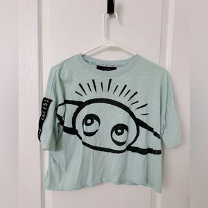 Disney Parks Star Wars The Child Baby Yoda Crop Top